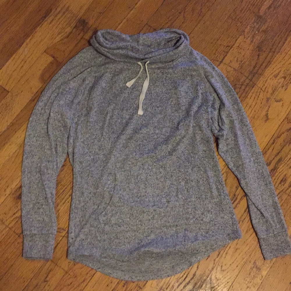 Heathered grey sweater